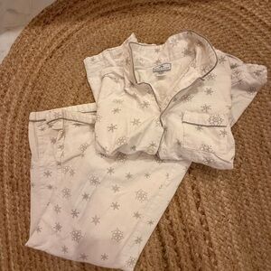 Petite Plum Snowflake Print Kids Pajama Set